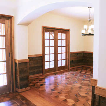 Dining Nook with Custom floor - E.T. Moore Custom Home