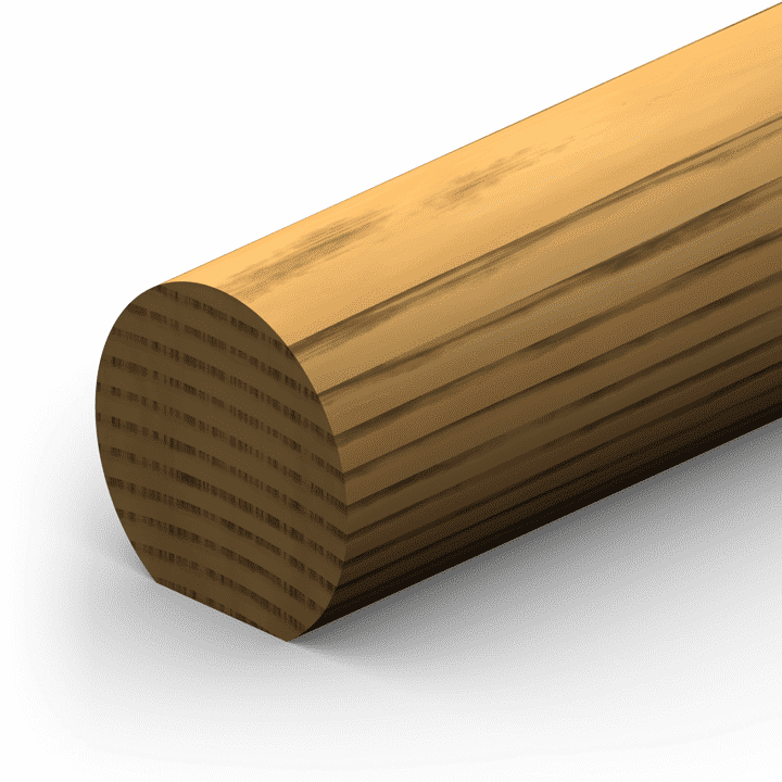 ETM-1010 Round Hand Rail Moulding Profile