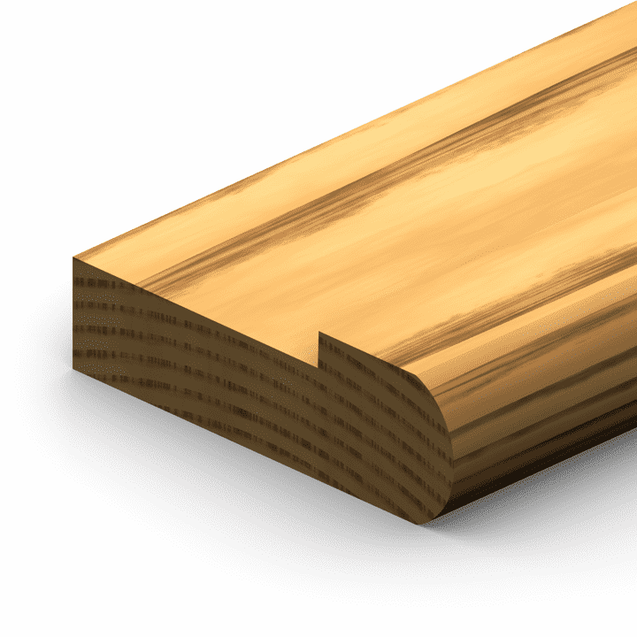 ETM-1102 3 1/2” Landing Tread Moulding Profile