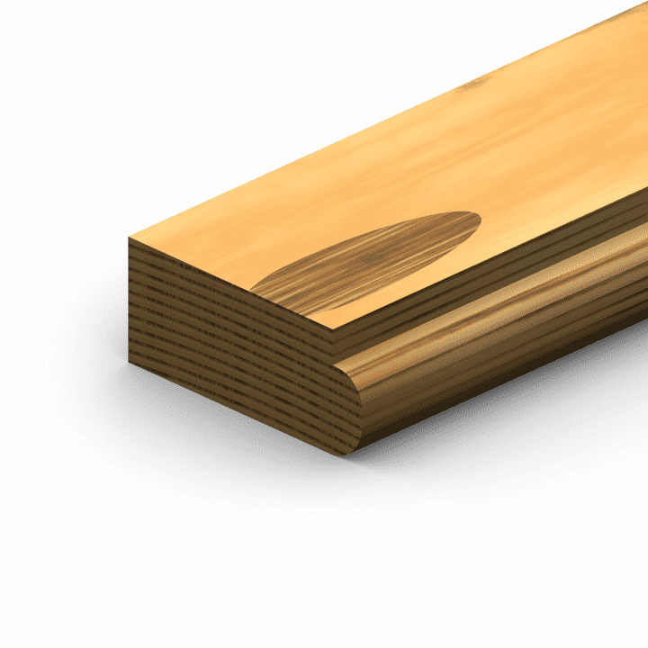 ETM-806 Two Piece Chair Rail Top Moulding Profile